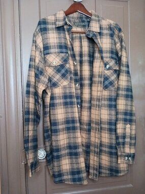 Lincoln Outfitters Flannel Plaid Button Down Shirt size 2XLT